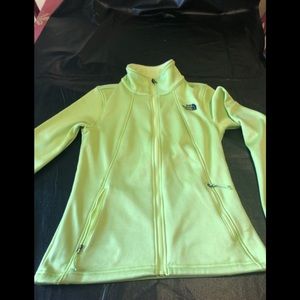 NorthFace shell in funky green/yellow